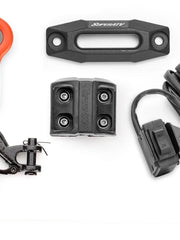 Load image into Gallery viewer, Black OPS 2500 LB. UTV/ATV WINCH (WITH WIRELESS REMOTE & SYNTHETIC ROPE) - WWW.GOINGDEEPSNORKELS.COM