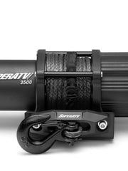 Load image into Gallery viewer, Black OPS 3500 LB. UTV/ATV WINCH (WITH WIRELESS REMOTE & SYNTHETIC ROPE) - WWW.GOINGDEEPSNORKELS.COM