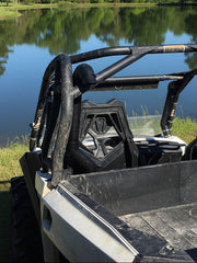 Load image into Gallery viewer, Can Am Commander 800/1000 snorkel kit by Going Deep Snorkels, showing detailed components on the vehicle engine bay.