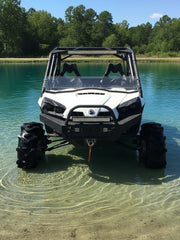 Load image into Gallery viewer, Can Am Commander 800/1000 snorkel kit by Going Deep Snorkels, showing the assembled snorkel components installed on the vehicle.