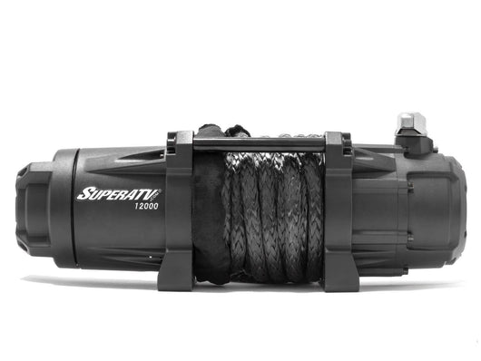 BLACK OPS 12,000 LB. WINCH (WITH WIRELESS REMOTE & SYNTHETIC ROPE) - WWW.GOINGDEEPSNORKELS.COM