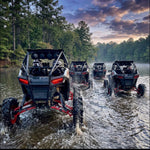 Load image into Gallery viewer, Polaris RZR 900 snorkel kit installed, showing the durable snorkel tubes and connectors for off-road waterproofing.
