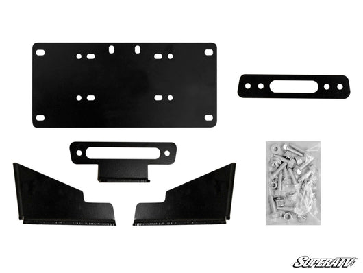 KAWASAKI MULE PRO WINCH MOUNTING PLATE - WWW.GOINGDEEPSNORKELS.COM