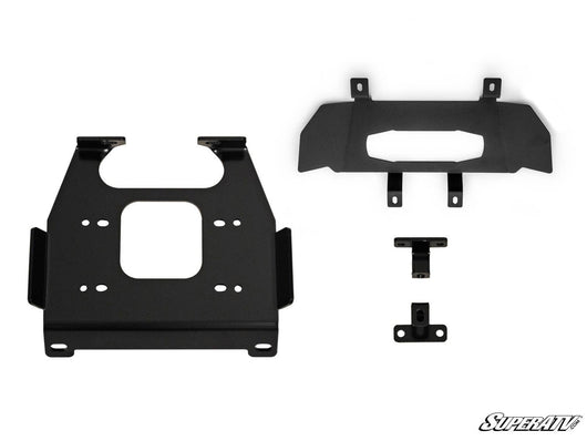 POLARIS RZR XP TURBO WINCH MOUNTING PLATE (2016-2021) - WWW.GOINGDEEPSNORKELS.COM