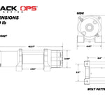 Load image into Gallery viewer, BLACK OPS 4500 LB. UTV/ATV WINCH (WITH WIRELESS REMOTE &amp; SYNTHETIC ROPE) - WWW.GOINGDEEPSNORKELS.COM
