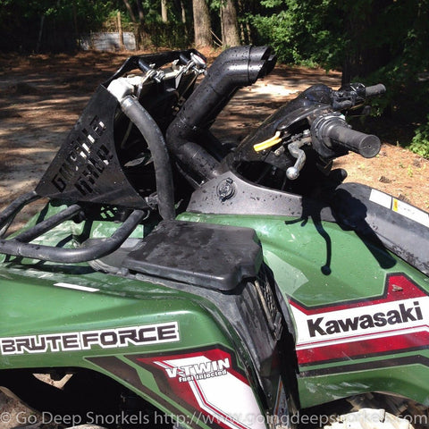 Kawasaki Brute Force 750i Snorkel Kit (2012-2018) - WWW.GOINGDEEPSNORKELS.COM