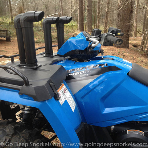 Polaris Sportsman 450/ETX Snorkel Kit - WWW.GOINGDEEPSNORKELS.COM